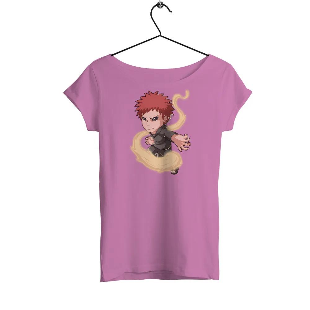 Custom T-Shirt Printing: Gaara from Naruto - Anime Power and Control|bonkers naruto tshirt