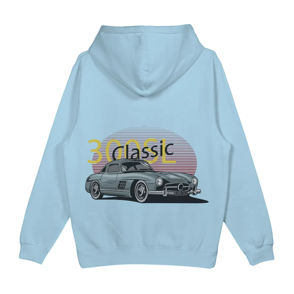 Graphic Tees: Classic Car Enthusiast - Vintage Mercedes-Benz 300 SL Design