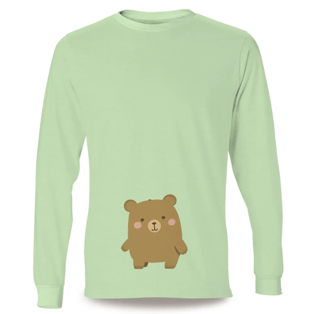 Custom Tee Shirts: Bruno the Friendly Bear - Artistic Designs|mardi gras cute shirts