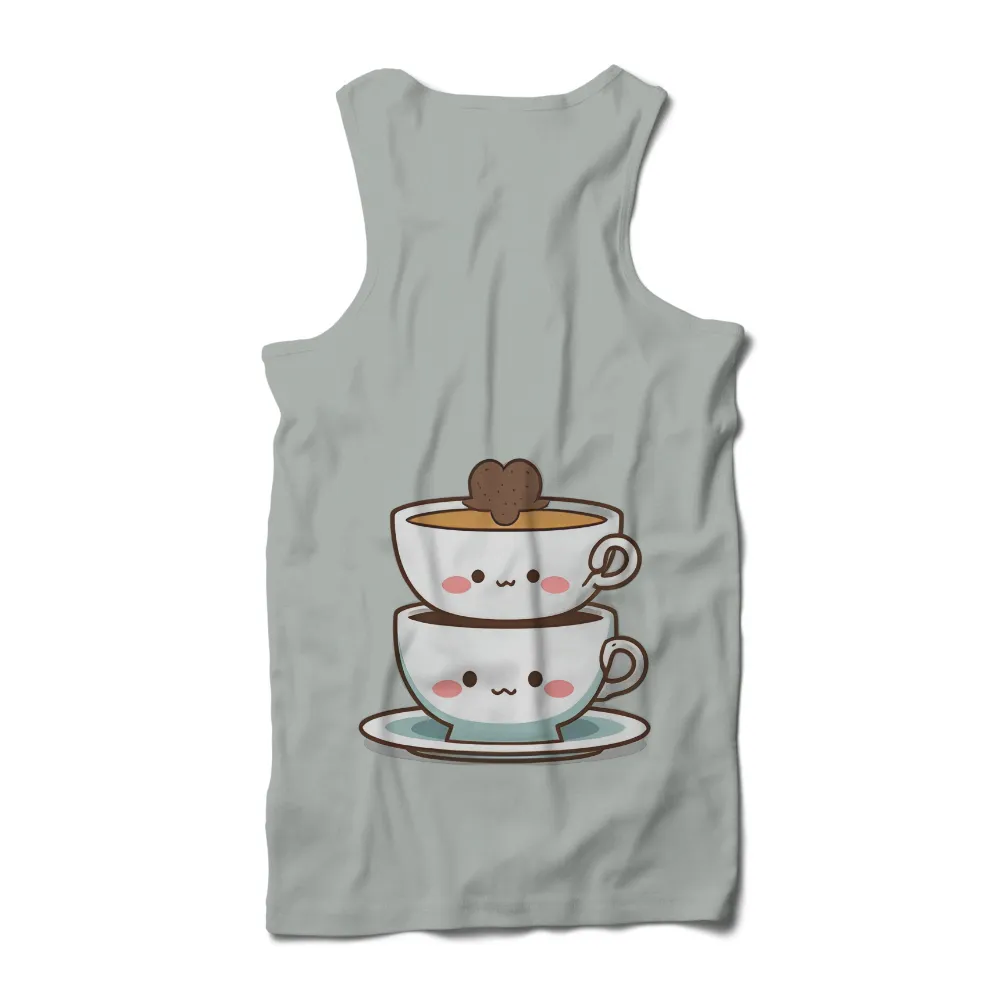 TShirt Printing: Adorable Teacups | Friendship & Comfort| Gentle smiles on teacups