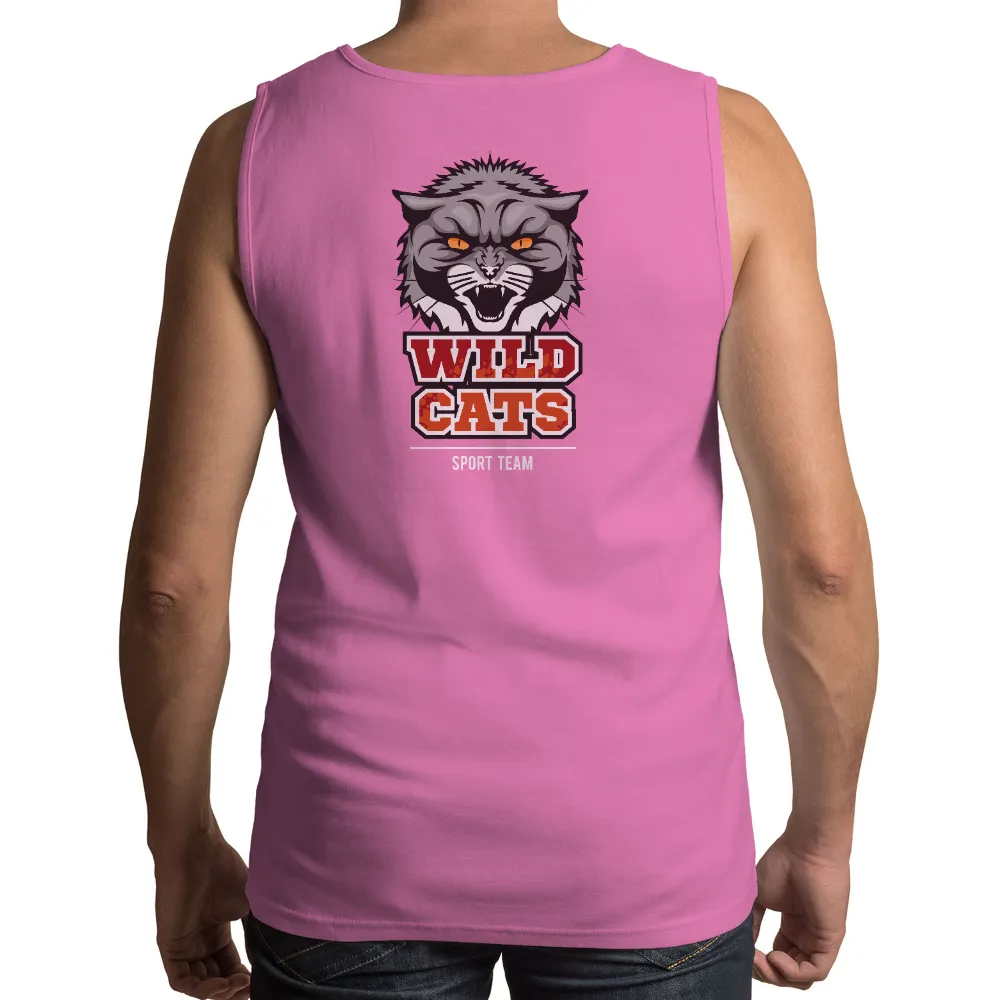 Tee Shirts Printed - Wildcats Sports Team Spirit|my cat is my valentine t shirt