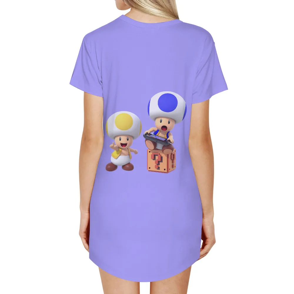 Graphic Tees: Toad and Toadette Gaming Adventure|video game class t shirt