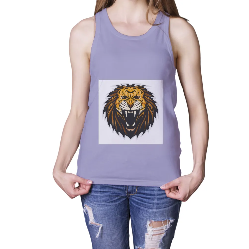 Roaring Lion T-Shirts Design: Power and Intensity|shirt design and colour