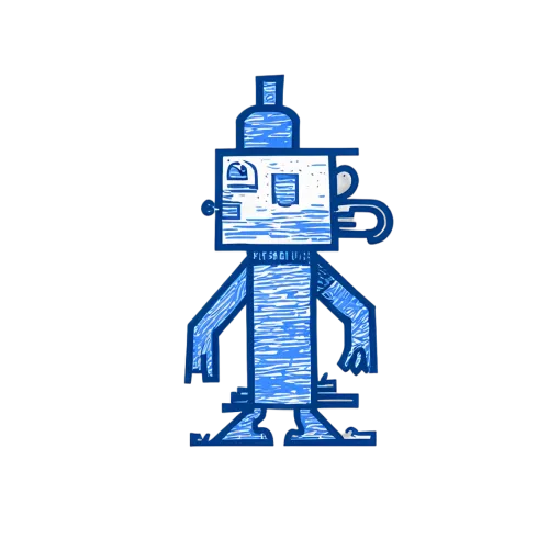 Retro Robot Design: A Nostalgic Tribute to Classic Sci-Fi and Hand-Drawn Art