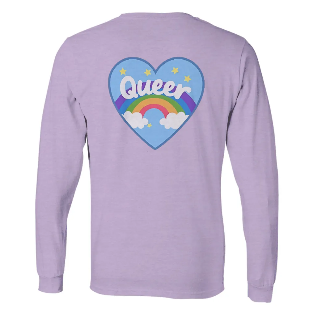 Custom Tee Shirts: Embrace Your Queer Pride with Rainbow Heart|rainbow zebra print shirt