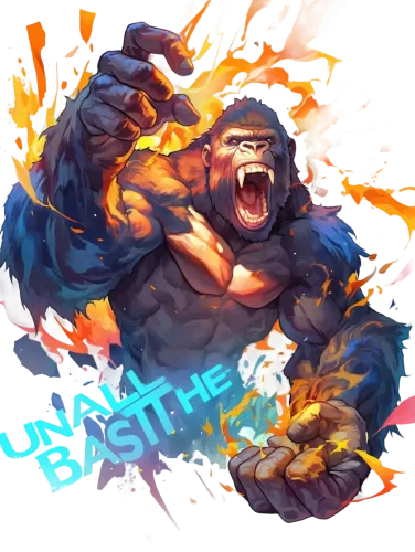 Unall Basthe - the crazy gorilla merch