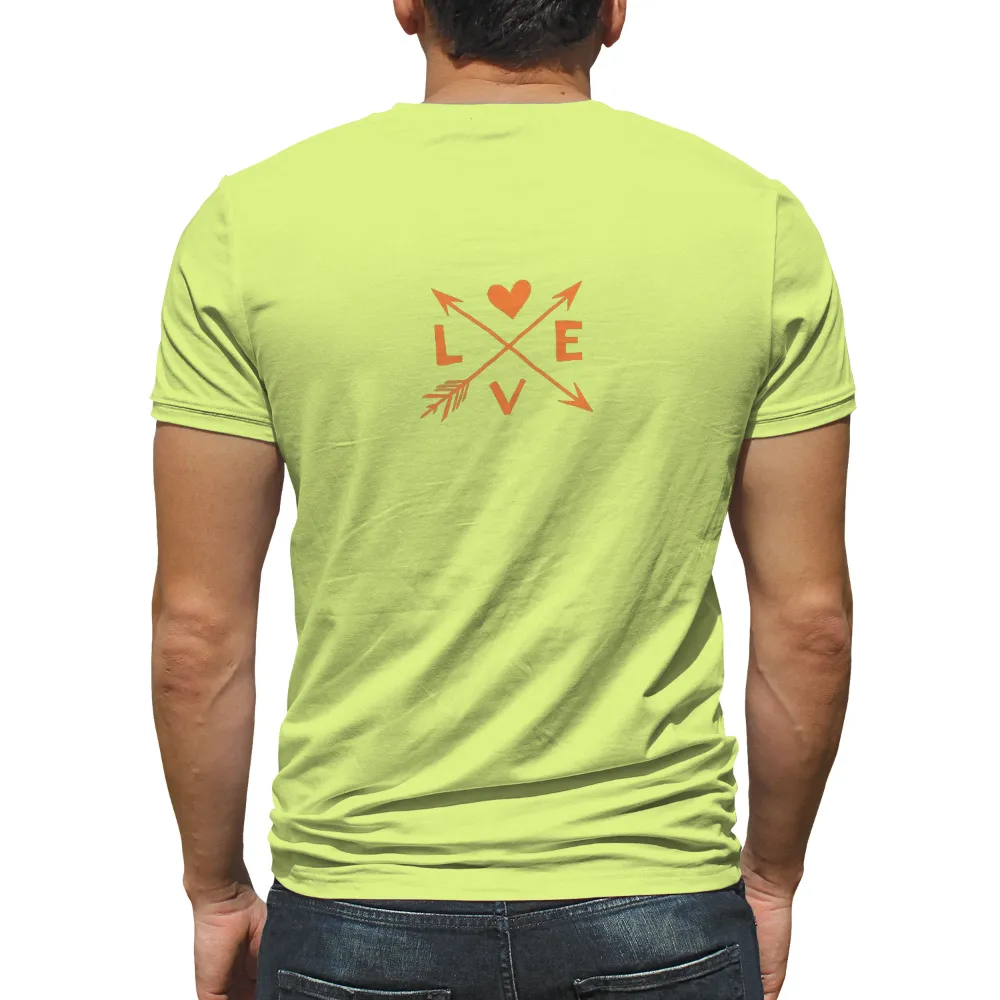 TShirt Printing: Love Arrows - A Journey of Warmth and Passion|heart and core military shirts