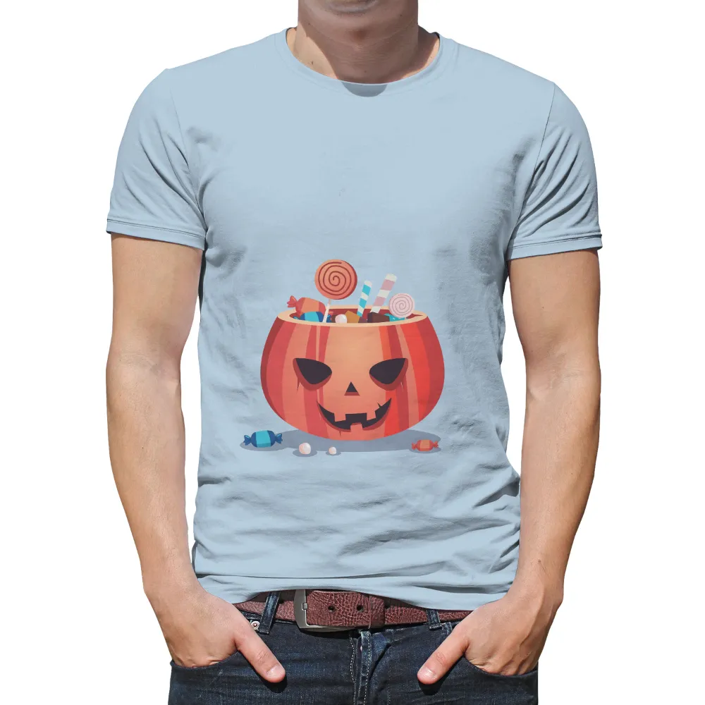 TShirt Printing: Halloween Pumpkin Candy Fun|bleached halloween shirts dollar tree