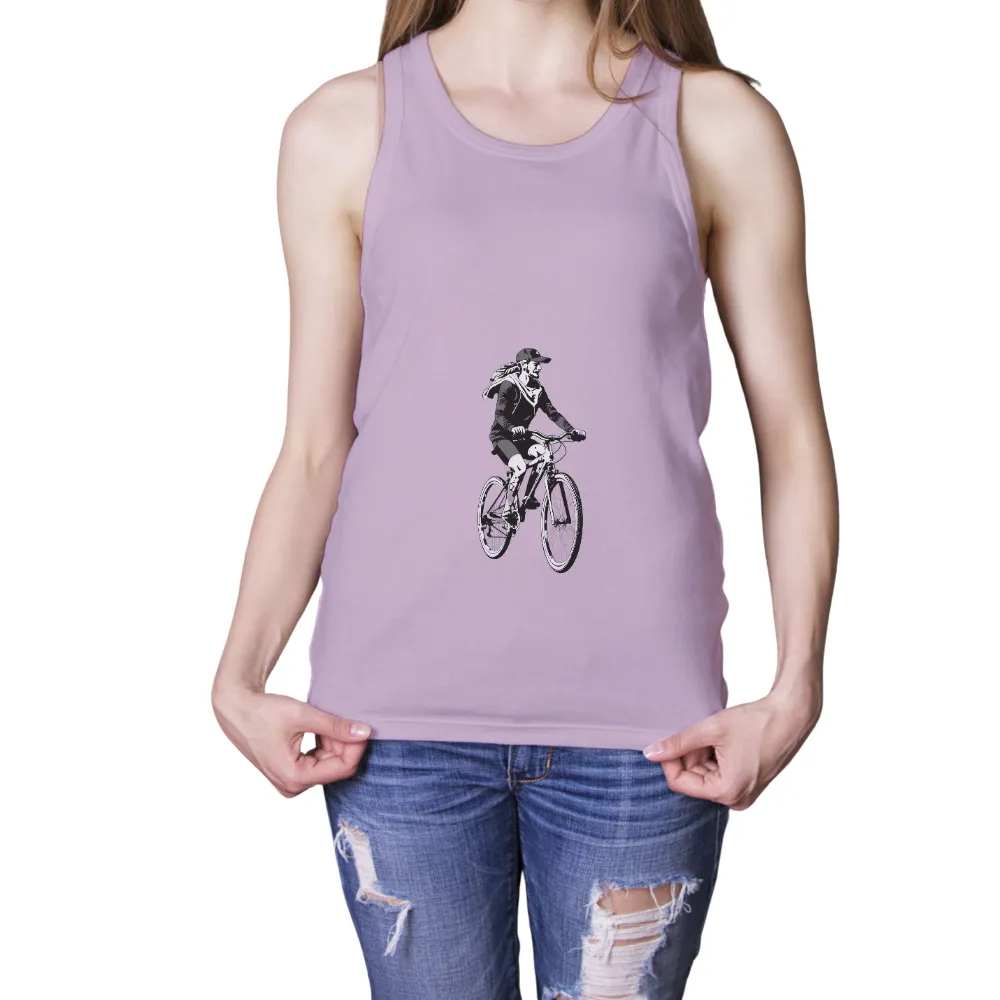 TShirt Design: Embrace Freedom with Bicycle Silhouette|urban sun shirt