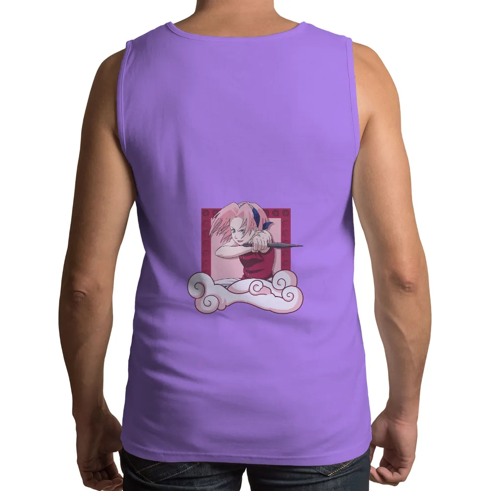 T-Shirts Design: Sakura Haruno's Strength and Determination|nezuko pink shirt