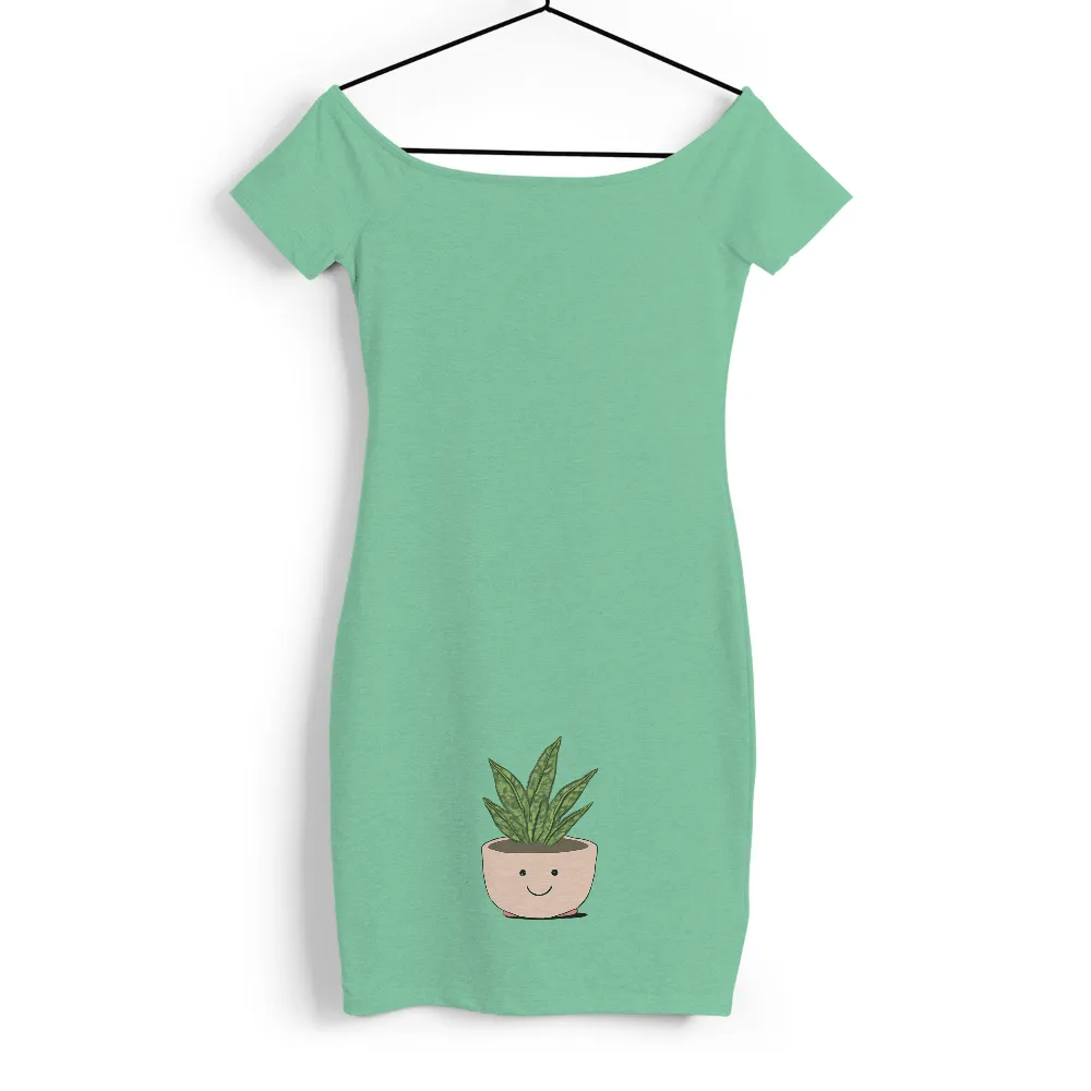 Shirts Graphic Tees: Cheerful Snake Plant Design|bleach dye comfort colors