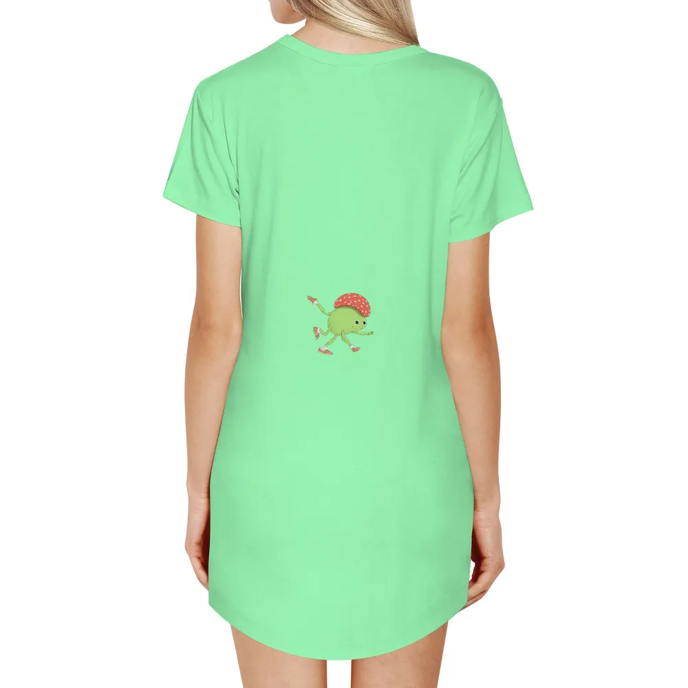 TShirt Printing: Embrace Life's Adventures with Mushy| Magical forest background