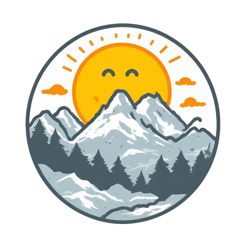 Mountain Nature Smile: Embrace Positivity and Strength through Art