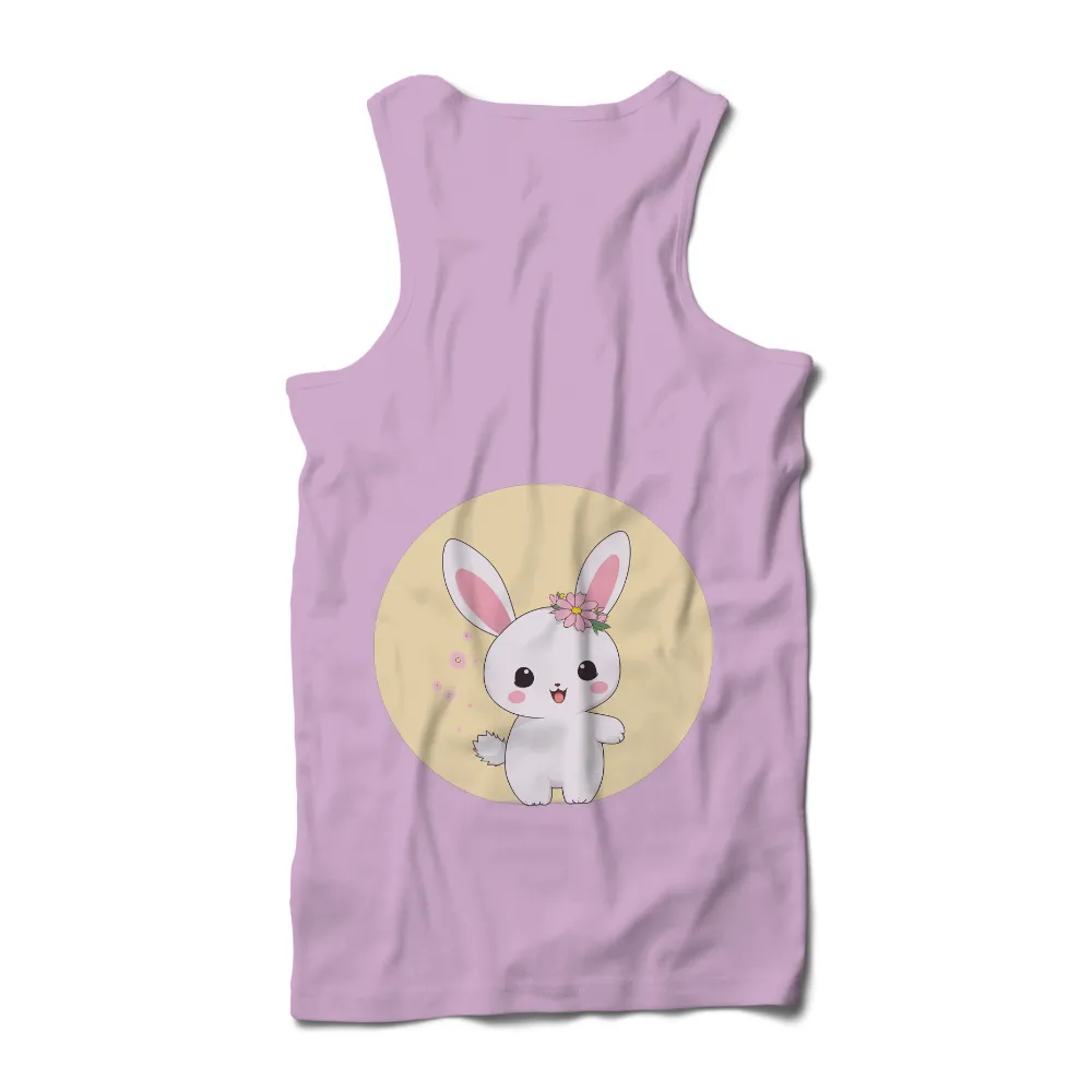 Tee Shirt Printing: Blossom the Bunny - Whimsical Spring Happiness|cute shirts for valentine's day