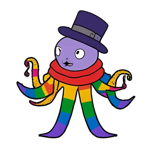 Customized Tee Shirts: Celebrate Diversity with Otto the Rainbow Octopus