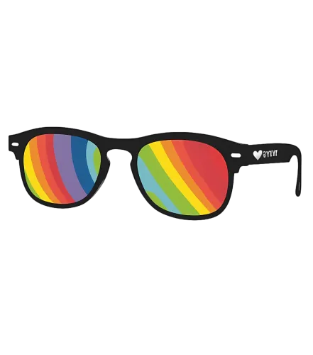 T-Shirts Custom: Rainbow Sunglasses - A Symbol of Unity and Love