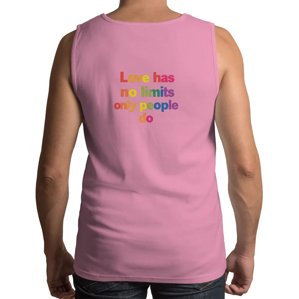 Embrace Universal Love with No Limits: Rainbow Inclusivity Design|danny duncan i love hot moms t shirts