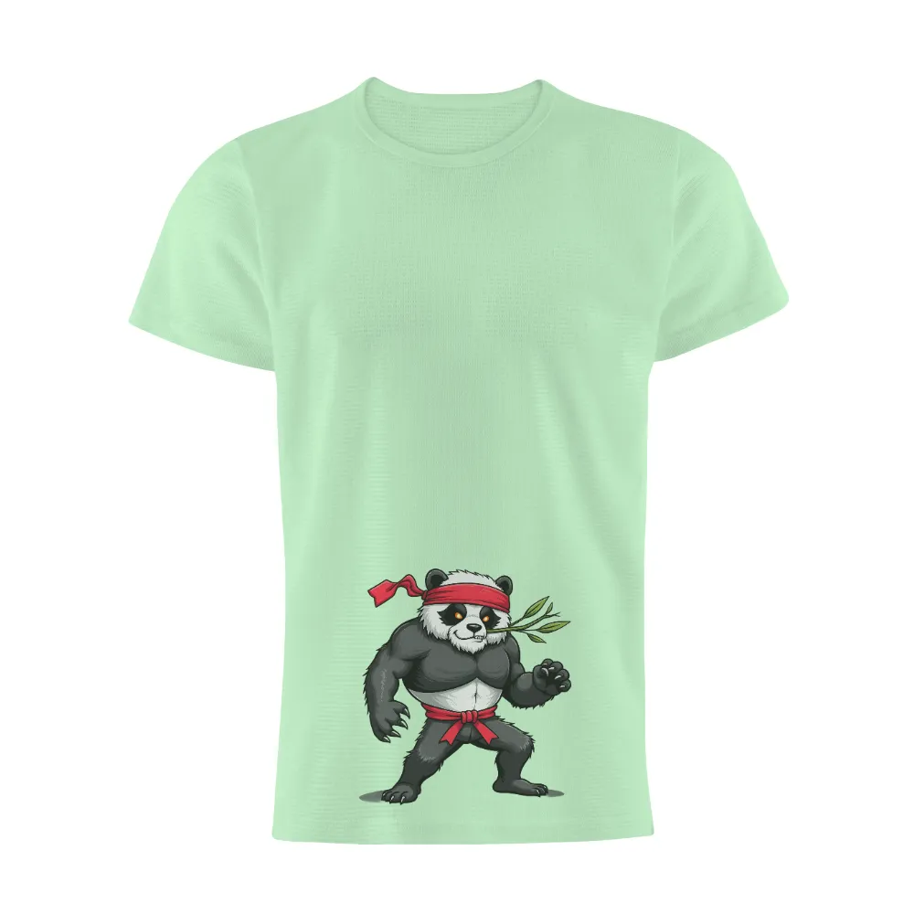 Custom Tee Shirts: Kung Fu Panda Warrior | Funny Martial Arts Design| Powerful martial arts design