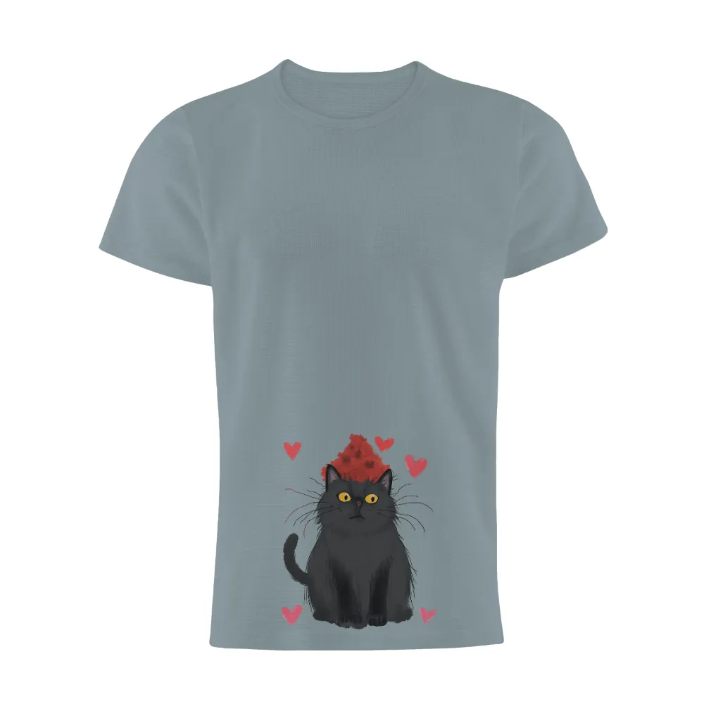 Shirts Graphic Tees: Luna's Whimsical Love Hat|dad a sons first hero a daughters first love shirt