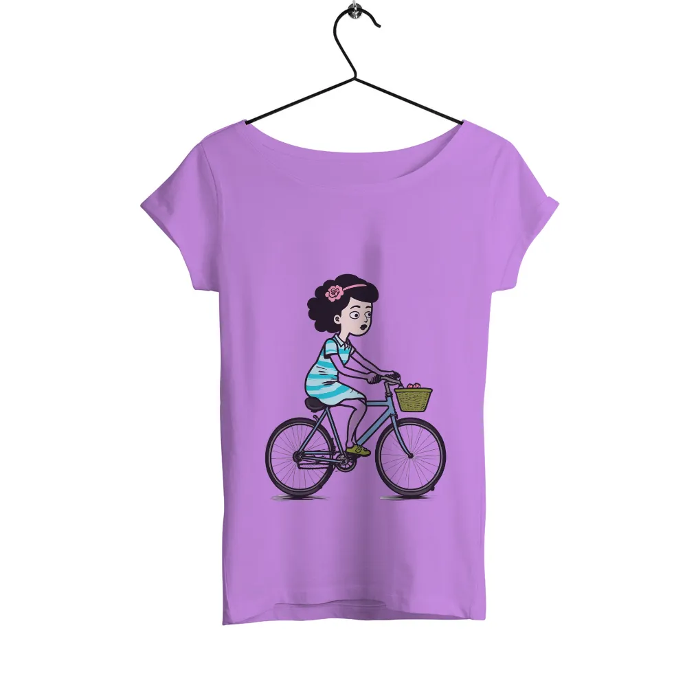 Custom T-Shirt Printing: Embrace Freedom and Nature with Lily's Bicycle Ride|enes kanter freedom shirt