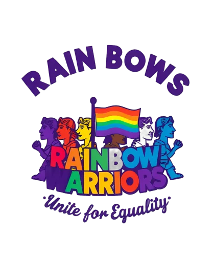 TShirt Design: Rainbow Warriors Unite for Equality