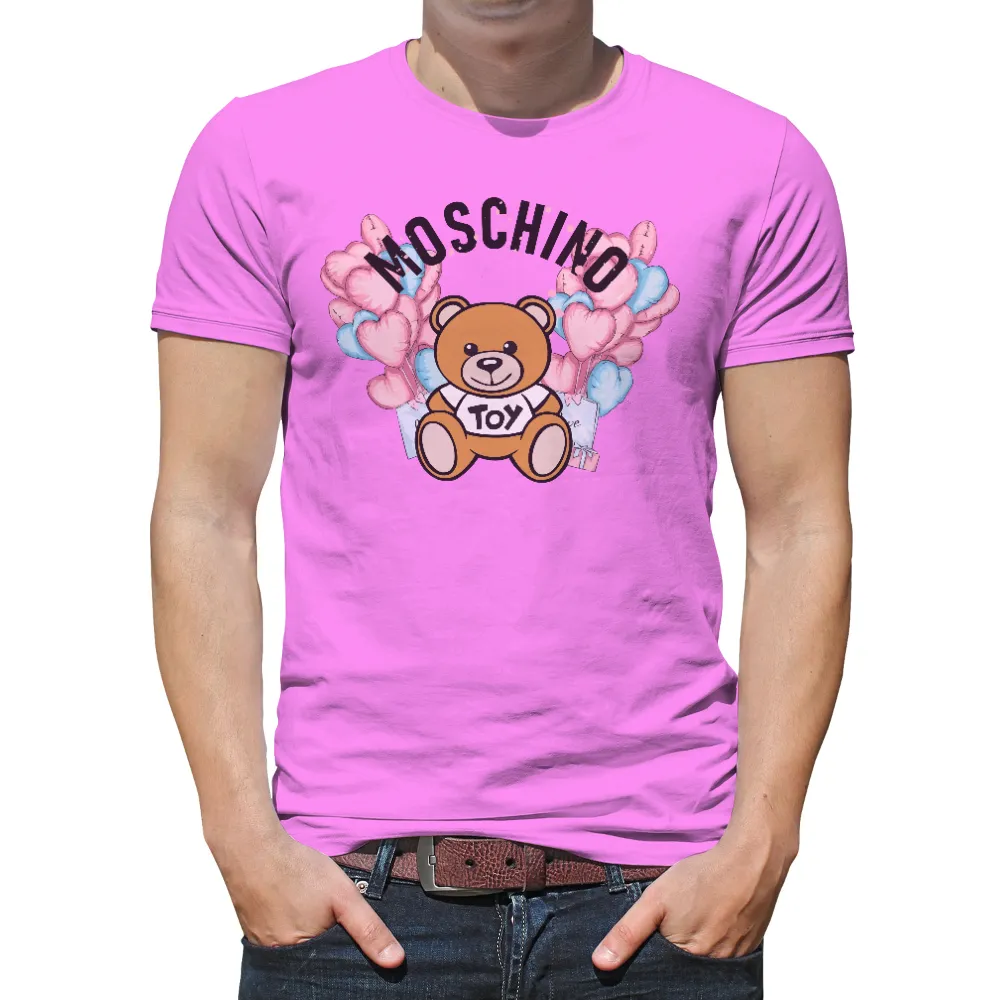 Moschino Toy Bear T-Shirts Custom: A Blend of Innocence and Sophistication|i love hot rodeo moms shirt