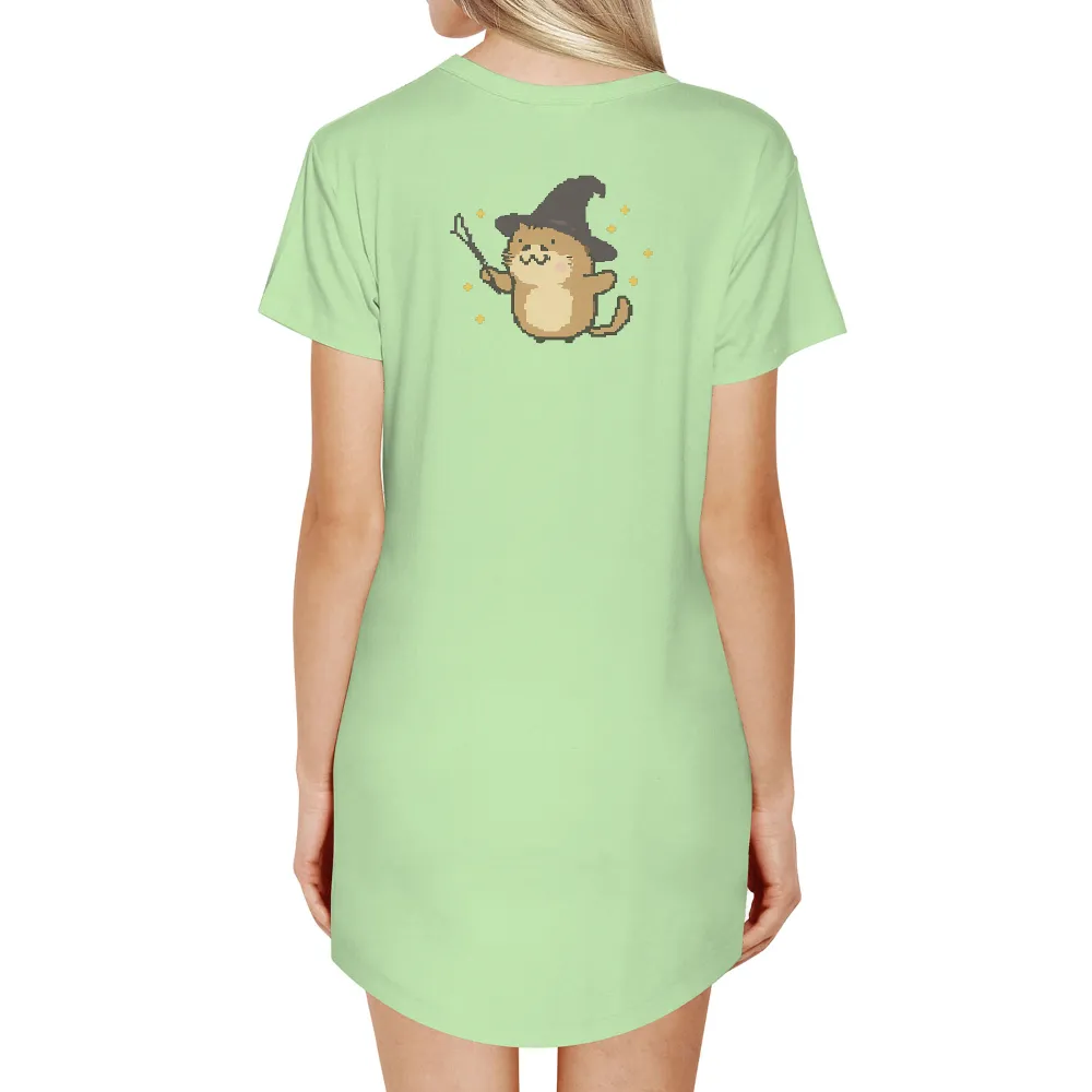 Customized Tee Shirts: Whimsical Otter Wizard - Magic, Stars, Enchantment|dallas stars robertson