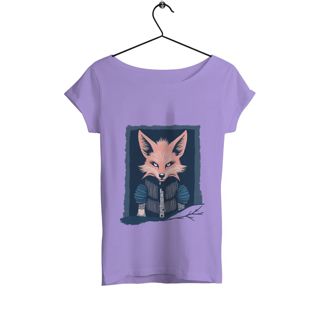 TShirt Printing: Fox and Book - Knowledge and Wisdom|Fox holding an open book