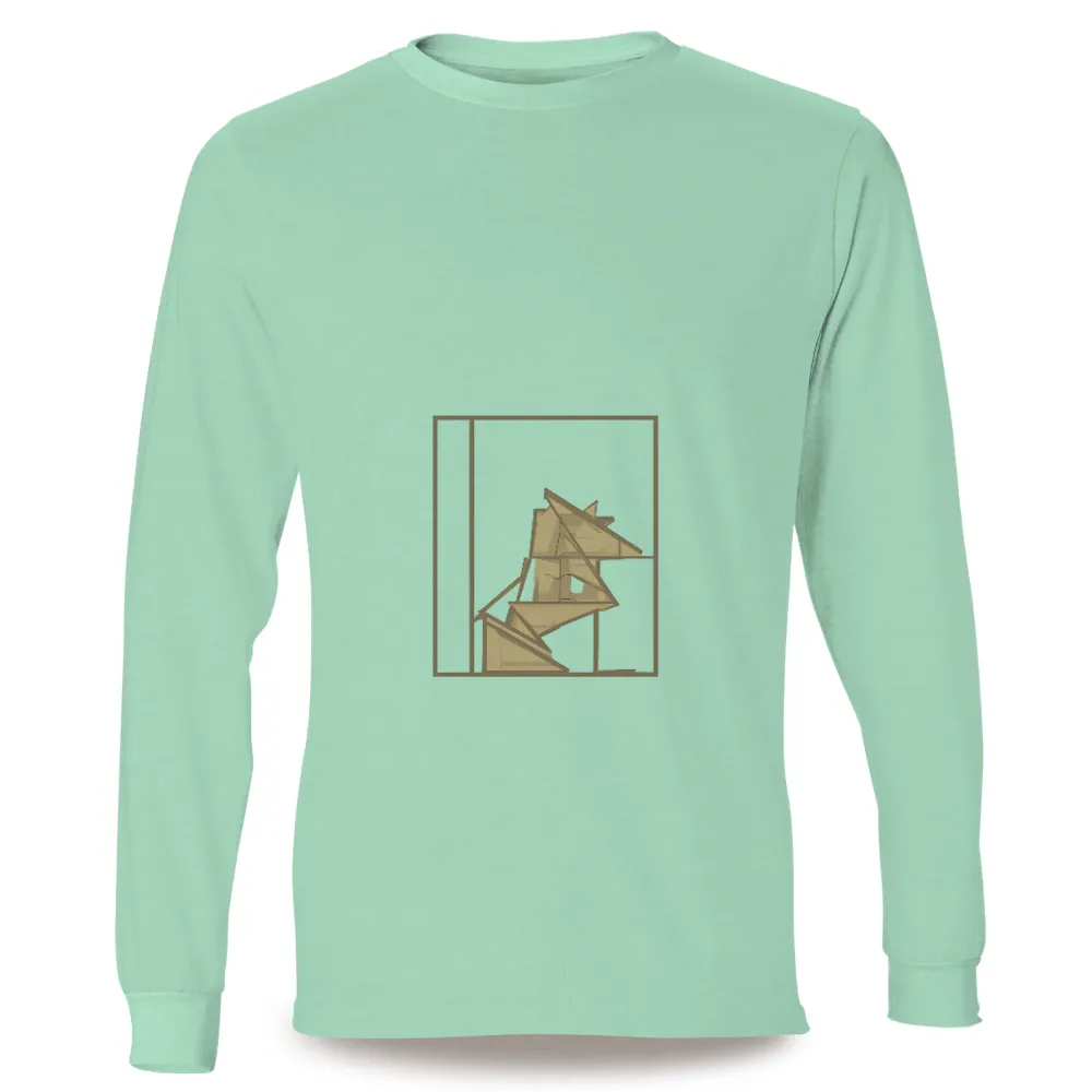 T-Shirts Design: Embrace Simplicity with Geo the Geometric Fox|pirates of the caribbean vintage tee