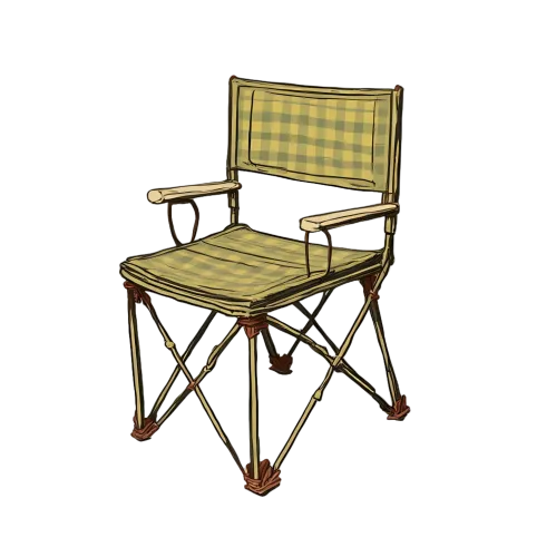 Tee Shirts Printed: Vintage Director's Chair - Rustic Charm and Classic Design