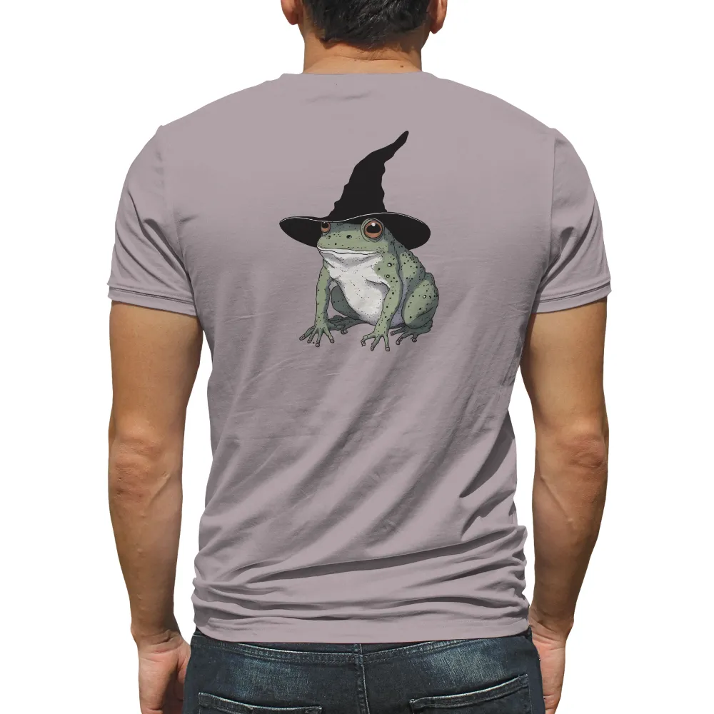 T-Shirts Pattern: Warty the Frog in a Witch Hat - Fantasy & Humor|army frog shirt