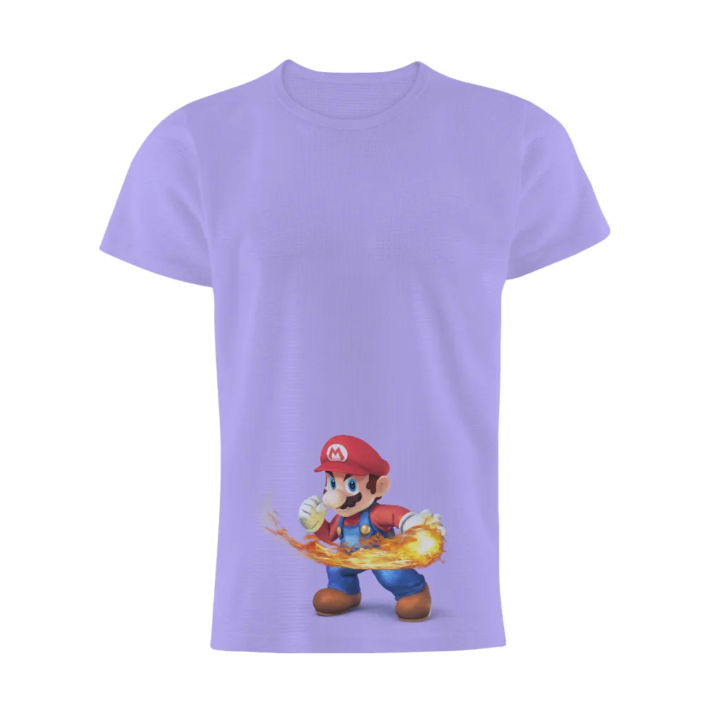 T-Shirts Custom: Mario's Fireball Adventure|adventure time star wars shirt