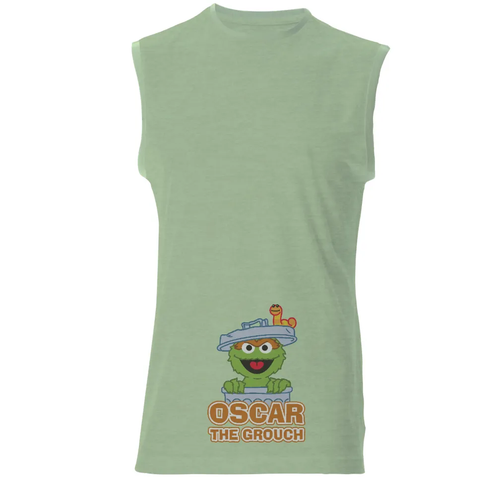 T-Shirts Design: Oscar the Grouch - Funny & Quirky Character|cartoon character long sleeve shirts