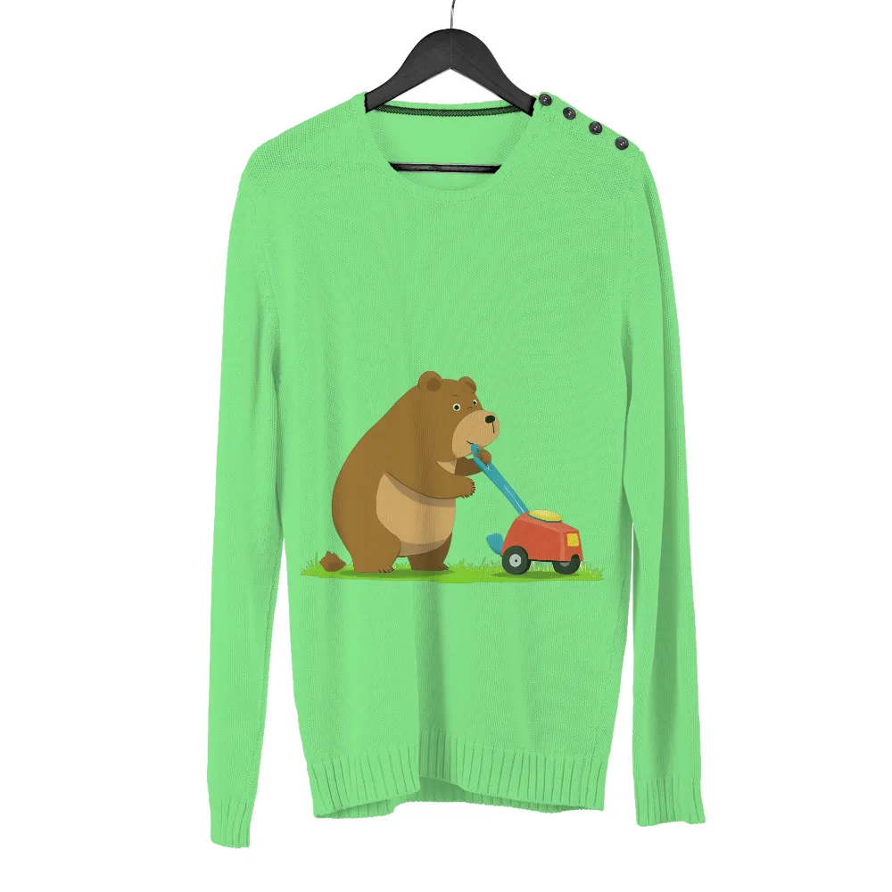 Bruno the Bear: Whimsical Gardening T-Shirts Pattern|gardening is cheaper than therapy t shirt