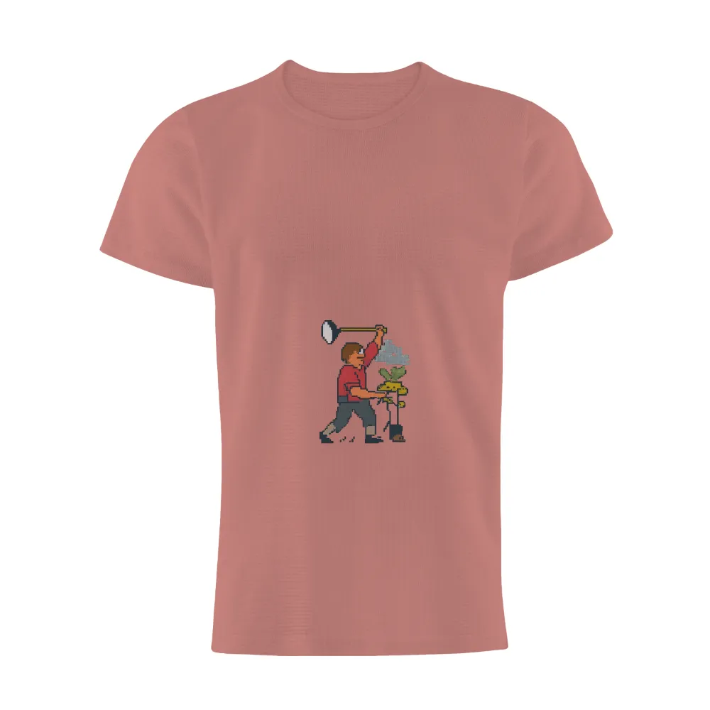 Tee Shirt Printing: Pixel Art Adventure - Alex's Quest|hero gayab mode on t shirt