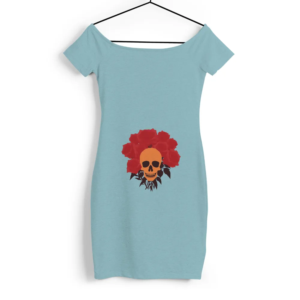 Tee Shirt Printing: Skull & Roses - Embrace Life's Fragility|bakugou in his skull shirt