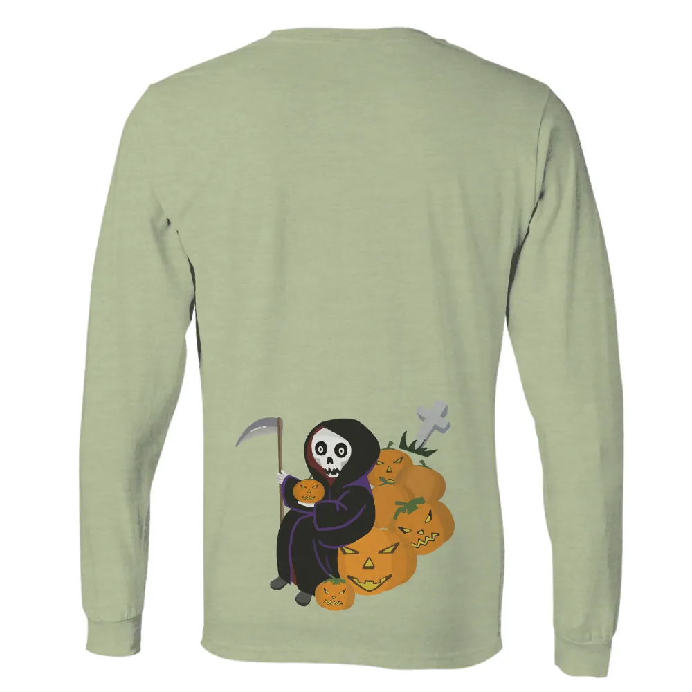 TShirt Design: Grim Reaper Among Jack-O-Lanterns|halloween ends tshirts