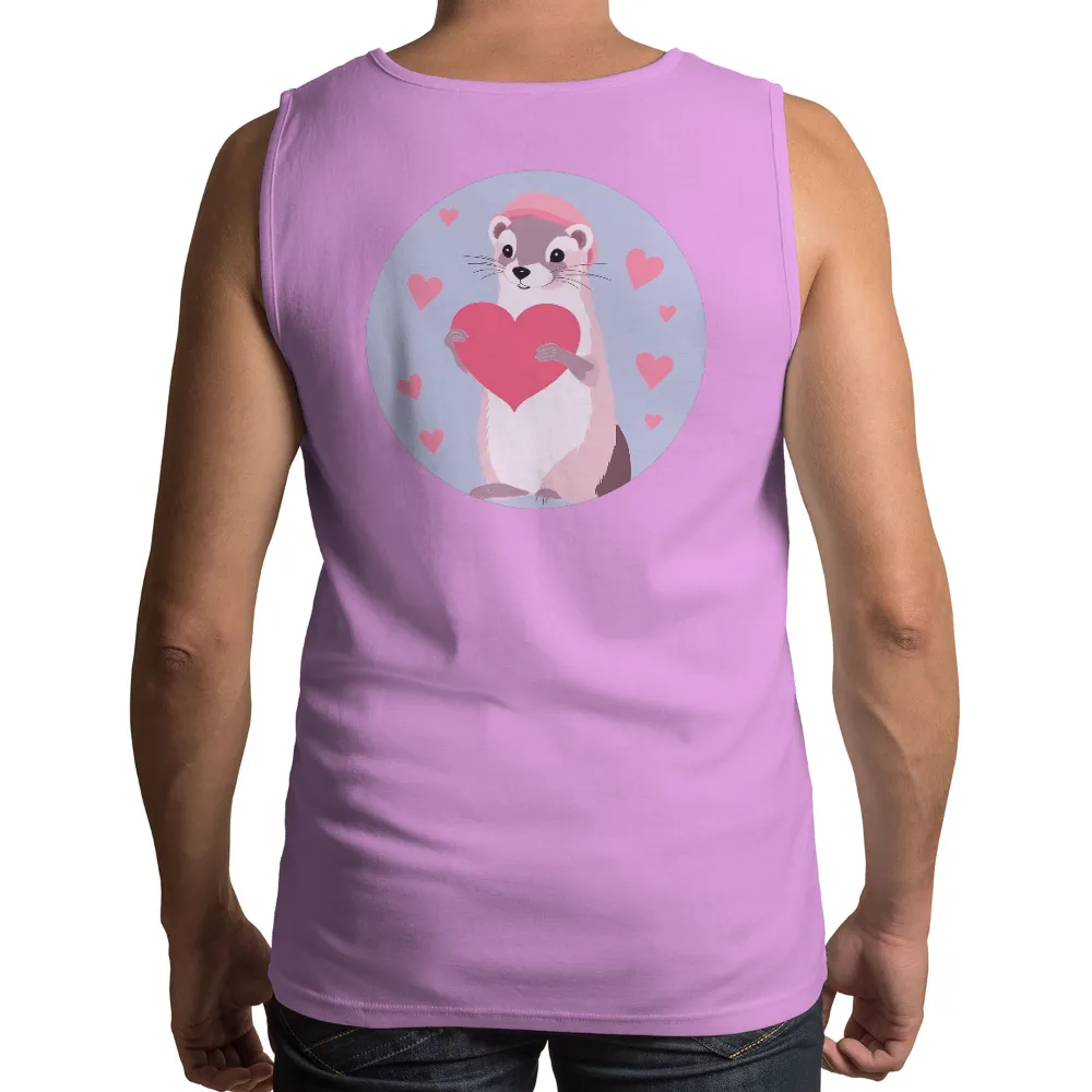 T-Shirts Custom: Spread Love with Felix the Ferret|cute summer tops to wear with jeans