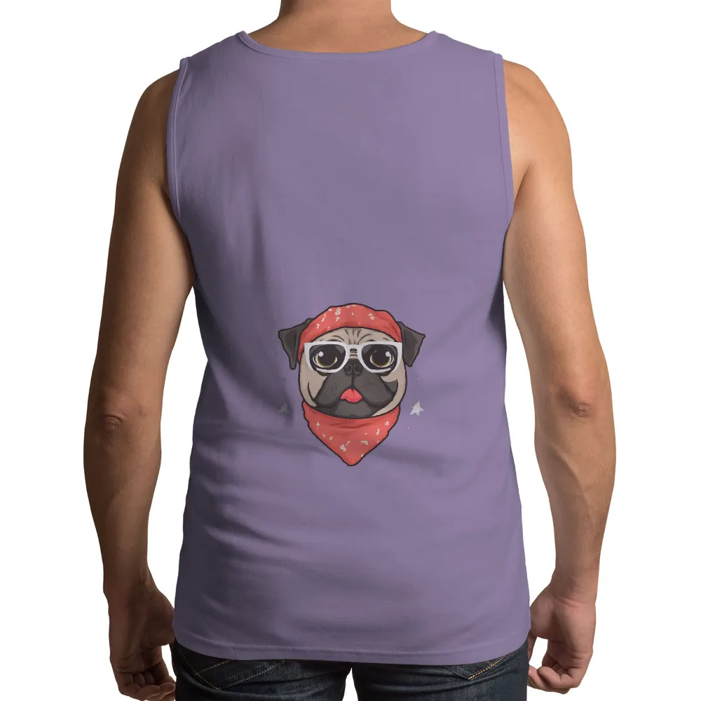 Cool Pug Graphic Tees: Max the Hipster Dog|dog fathers day shirt