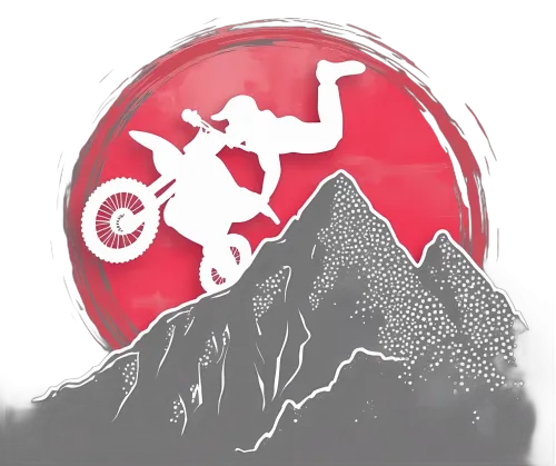 Shirts Graphic Tees: Extreme Sports Motocross Adventure