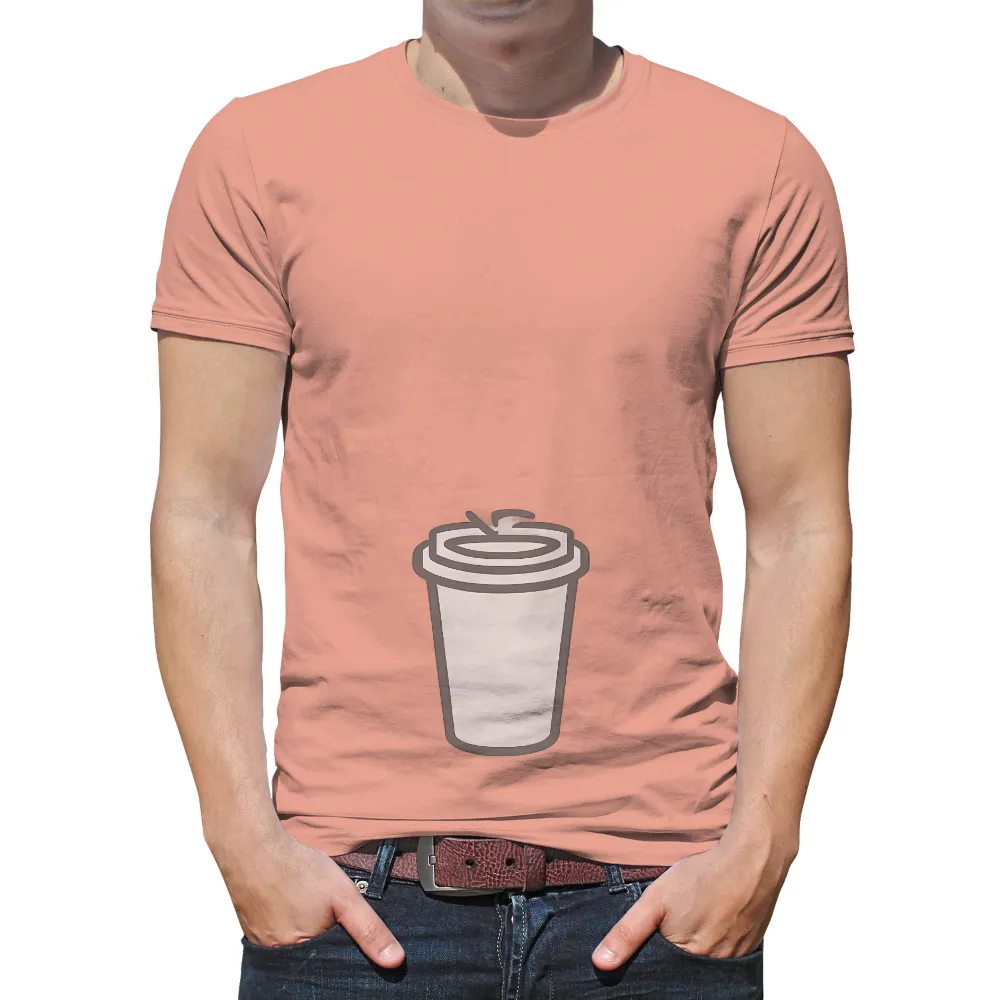 Shirts Graphic Tees: Minimalist Coffee Cup Design for Modern Urban Life|design your own fishing t shirts