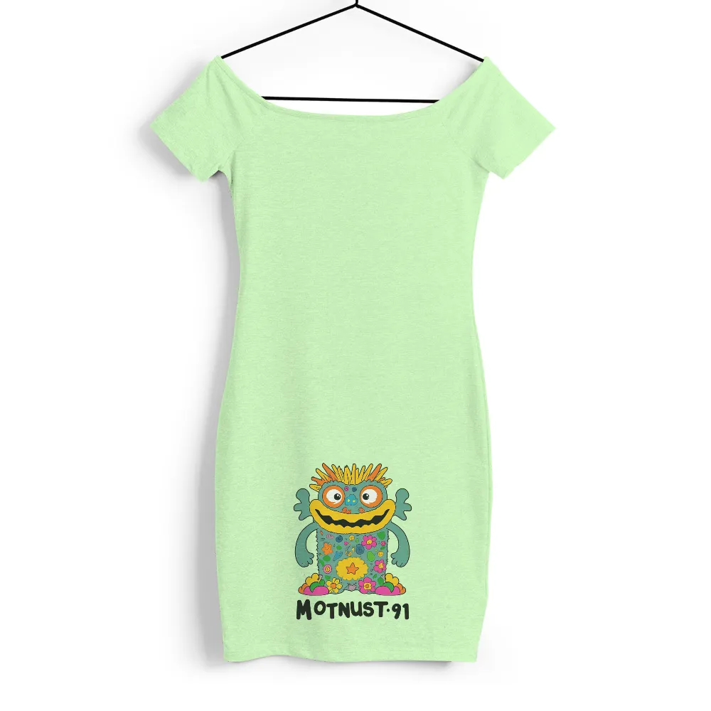 Vibrant Retro Monster Design with Playful Elements|pittsburgh steelers retro t shirts