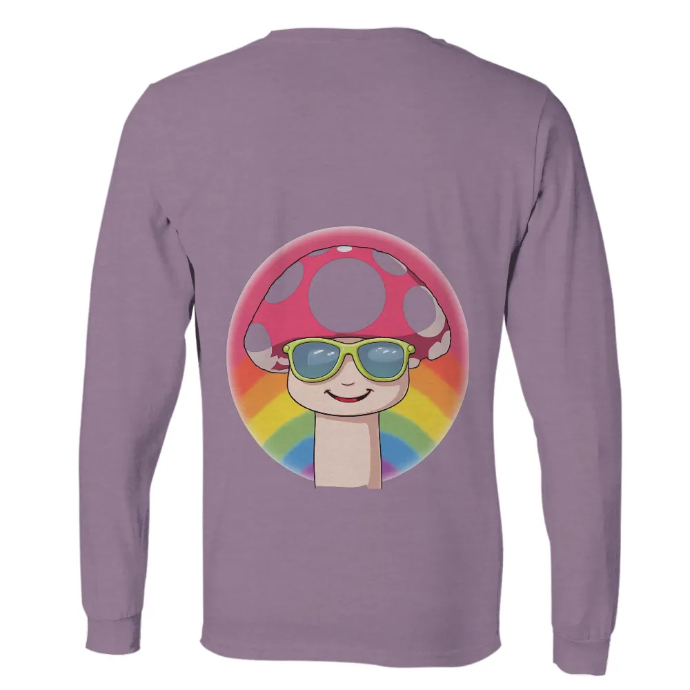 Customized Tee Shirts: Whimsical Sunny - Joyful Rainbow Design|bacon t shirt rainbow