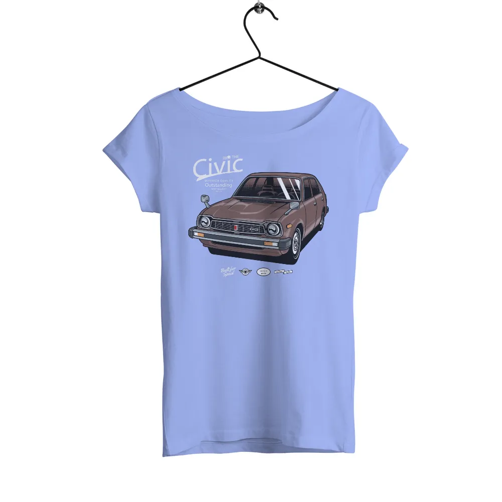 T-Shirt Printing: Celebrate Classic Cars with Custom Made Honda Civic CVCC Design|custom made shirts template