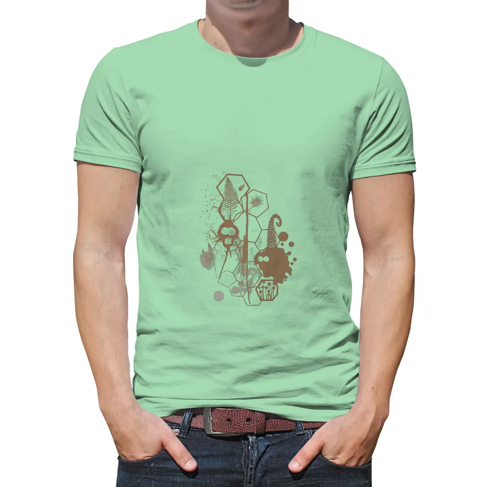 T-Shirts Custom: Nature's Guardians - Abstract Forest Art| wearable art