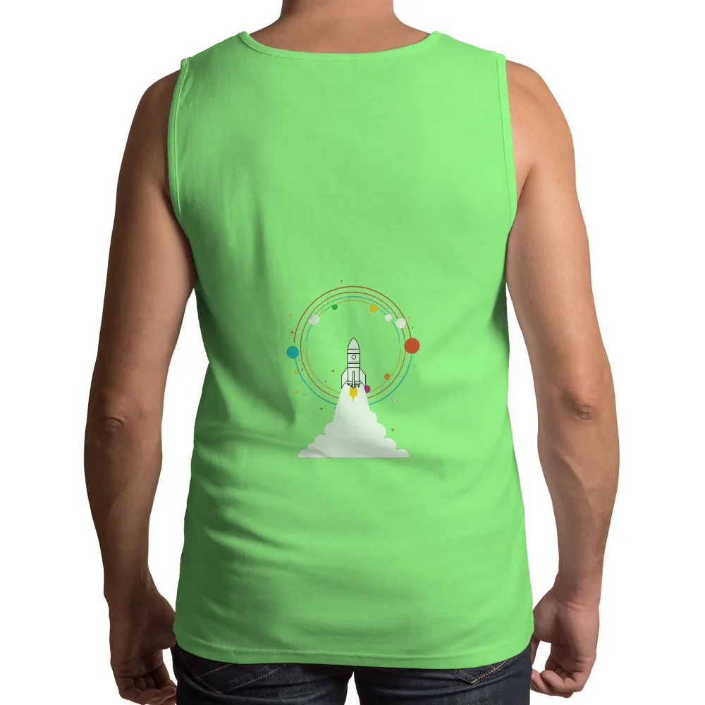 TShirt Printing: Reach for the Stars with Space Rocket Design| Deep black background