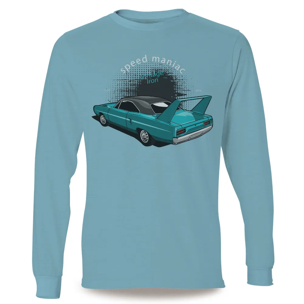 Speed Maniac Vintage Iron T-Shirt Printing - Muscle Car Enthusiast|hot rod and muscle car t shirts