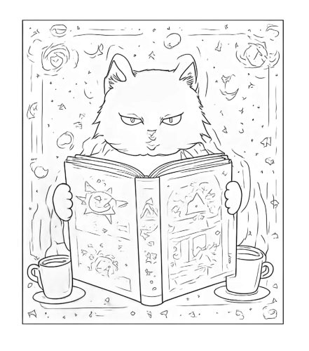 TShirt Design: Luna's Enchanting Journey Through Knowledge