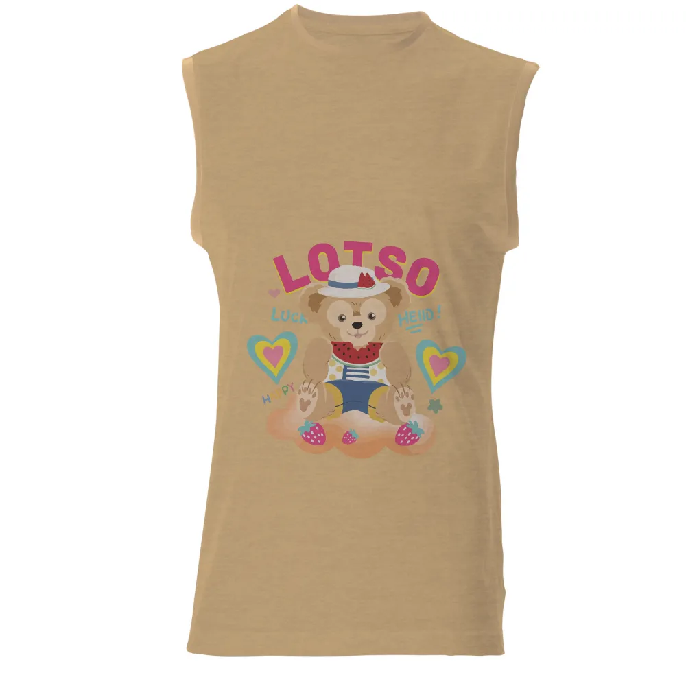 Customized Tee Shirts: Lotsy Bear - Luck & Happiness|best summer shirts 2022