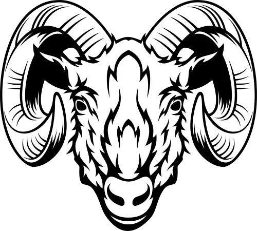 Tee Shirt Printing: Ram Head - Strength and Resilience